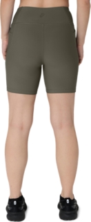 WOMEN'S RIB BIKE SHORT, Dark Olive 2