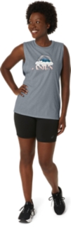 WOMEN'S ASICS YOUR ADVENTURE MUSCLE TEE, Image 6 of 6