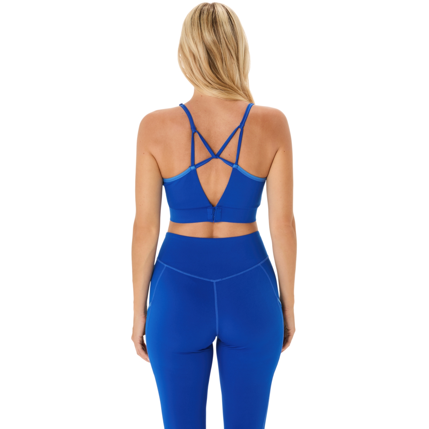 Женские спортивные бра ASICS Nagino Flex Adjustable Bra, цвет: Синий — фото 2
