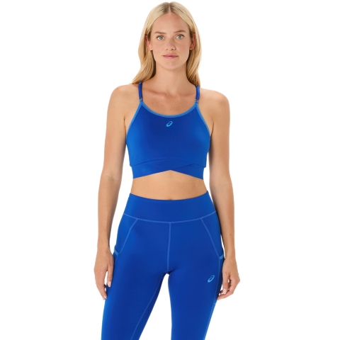 Женские спортивные бра ASICS Nagino Flex Adjustable Bra, цвет: Синий