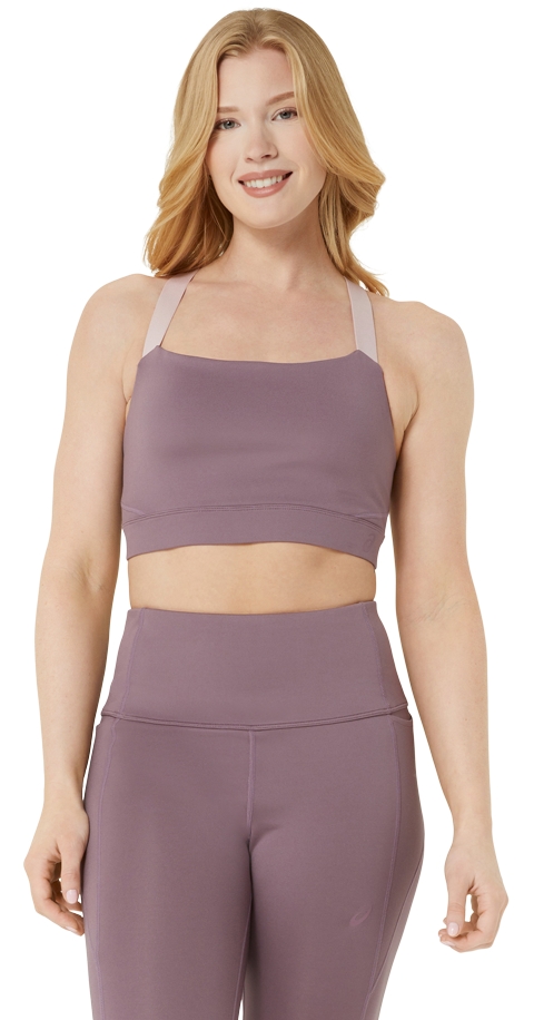 Женские спортивные бра ASICS Nagino Flex 2TONE Bra, цвет: Пыльный розовато-лиловый