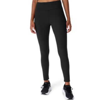 WOMEN S RIB HIGH WAIST 7 8 TIGHT Performance Black Tights Leggings ASICS