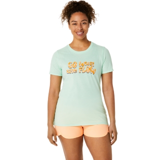 WOMEN'S ASICS BALANCED SHORT SLEEVE TEE, Mint Tint Heather, T-Shirts &  Tops