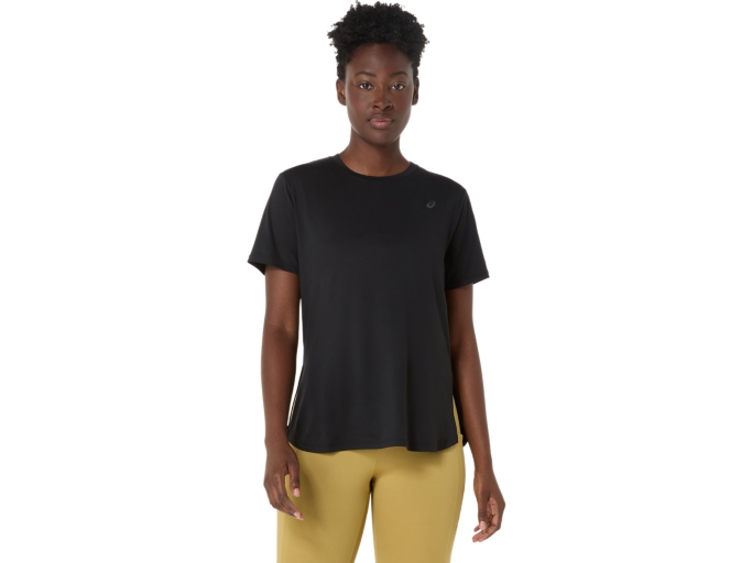 FLEX STRETCH SHORT SLEEVE TOP | Women | PERFORMANCE BLACK