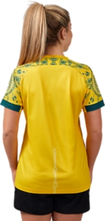TEAM AUSTRALIA OLYMPIC REPLICA WOMEN FOOTBALL TEE,  Au Yellow