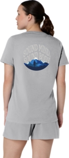 WOMEN'S ASICS NATURE V-NECK SHORT SLEEVE TEE, Image 2 of 6