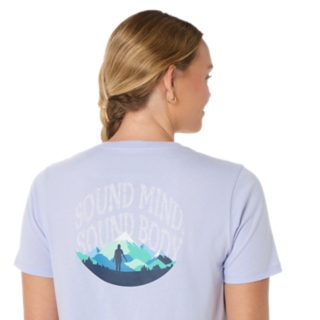 WOMEN'S ASICS NATURE V-NECK SHORT SLEEVE TEE, Image 4 of 6
