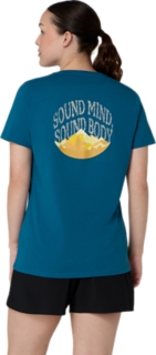 WOMEN'S ASICS NATURE V-NECK SHORT SLEEVE TEE, Image 2 of 6