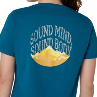 WOMEN'S ASICS NATURE V-NECK SHORT SLEEVE TEE, Image 5 of 6