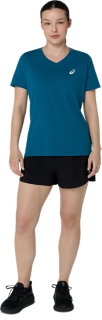 WOMEN'S ASICS NATURE V-NECK SHORT SLEEVE TEE, Image 6 of 6