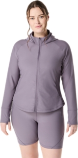 WOMEN'S RIB JACKET | Lavender Grey | Jackets & Outerwear | ASICS