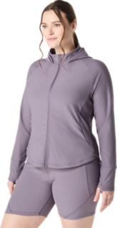WOMEN'S RIB JACKET | Lavender Grey | Jackets & Outerwear | ASICS