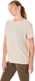 NAGINO  OVERSIZED SHORT SLEEVE TOP, Oatmeal 3