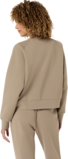 NAGINO REFINED TEXTURE SWEAT TOP, Greige 2