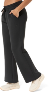 NAGINO REFINED TEXTURE SWEAT FLARE PANT, Performance Black 3