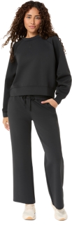 NAGINO REFINED TEXTURE SWEAT FLARE PANT, Image 6 of 6