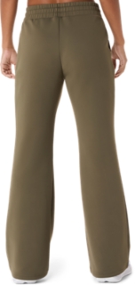 NAGINO REFINED TEXTURE SWEAT FLARE PANT, Dark Olive 2