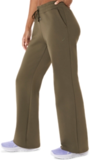 NAGINO REFINED TEXTURE SWEAT FLARE PANT, Dark Olive 3