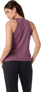 REFINED TEXTURE SLEEVELESS TOP, Velvet Purple Heather 2