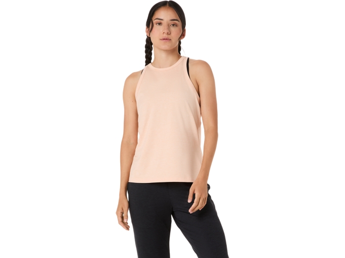 REFINED TEXTURE SLEEVELESS TOP | Women | PEARL PINK HEATHER