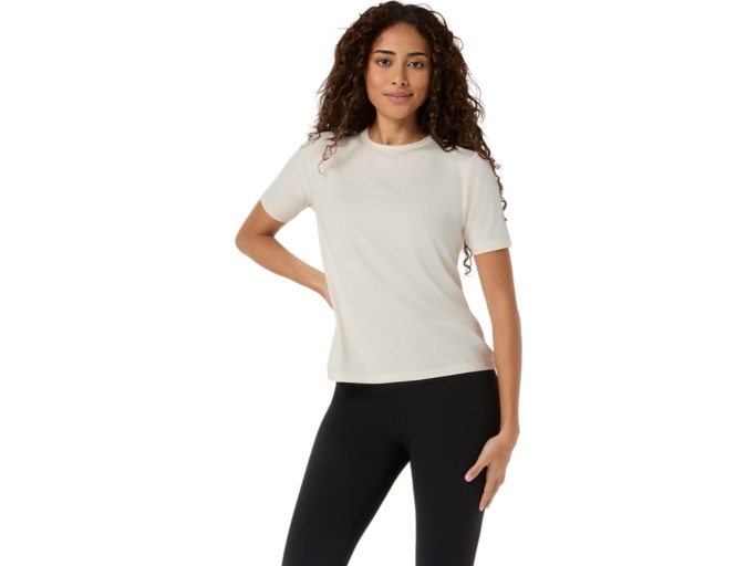 REFINED TEXTURE SHORT SLEEVE TOP | Women | CREAM | Women's Short