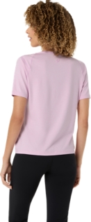 Hình 2 của 6 của Dành cho Nữ HAZY LILAC HEATHER REFINED TEXTURE SHORT SLEEVE TOP Áo Thun Nữ Thể Thao
