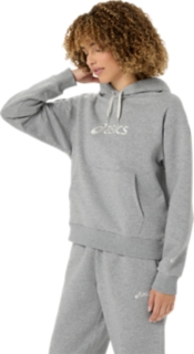 ASICS LOGO FLEECE PULLOVER HOODIE, Afbeelding 3 van 7