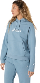 ASICS LOGO FLEECE PULLOVER HOODIE, Image 3 of 8