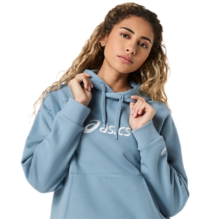ASICS LOGO FLEECE PULLOVER HOODIE, Image 4 of 8