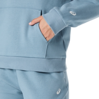 ASICS LOGO FLEECE PULLOVER HOODIE, Image 5 of 8