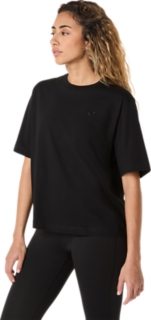 ASICS SPIRAL EMBROIDERY RELAXED TEE, Performance Black 3