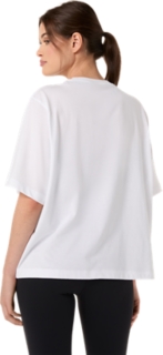 ASICS SPIRAL EMBROIDERY RELAXED TEE, Brilliant White 2