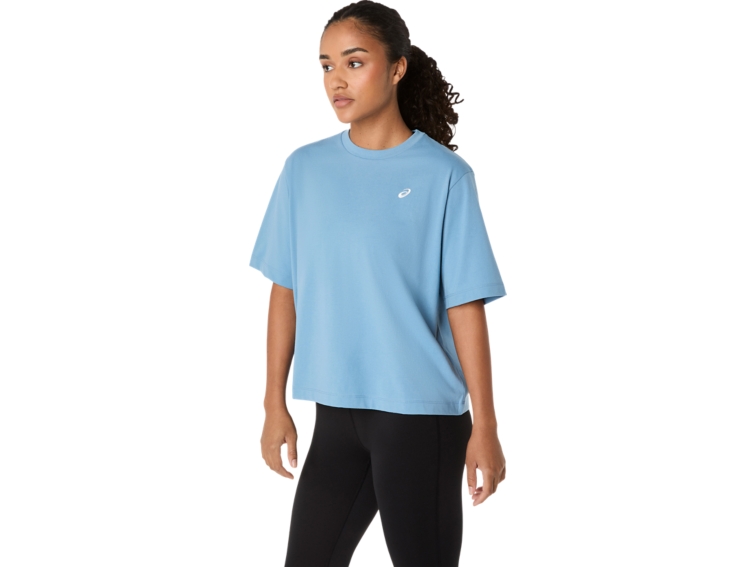 ASICS SPIRAL EMBROIDERY RELAXED TEE thumbnail