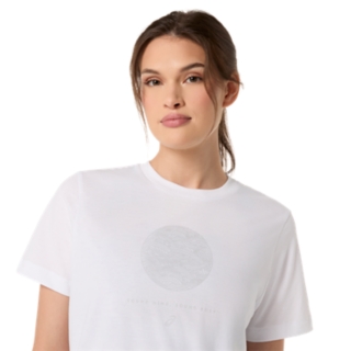 Image 4 of 6 of Women's BRILLIANT WHITE ASICS SEASONAL GRAPHIC TEE Women Tops