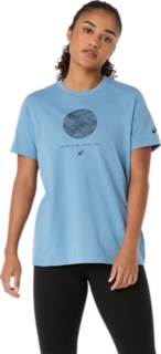 Alternative image view of ASICS SEASONAL GRAPHIC TEE,  SABA BLUE