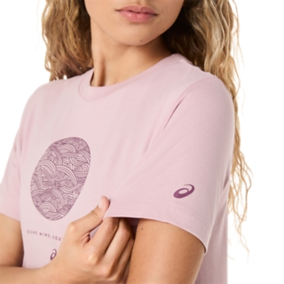 Image 5 of 6 of Women's MORGANITE ASICS SEASONAL GRAPHIC TEE Women's Short Sleeve Shirts