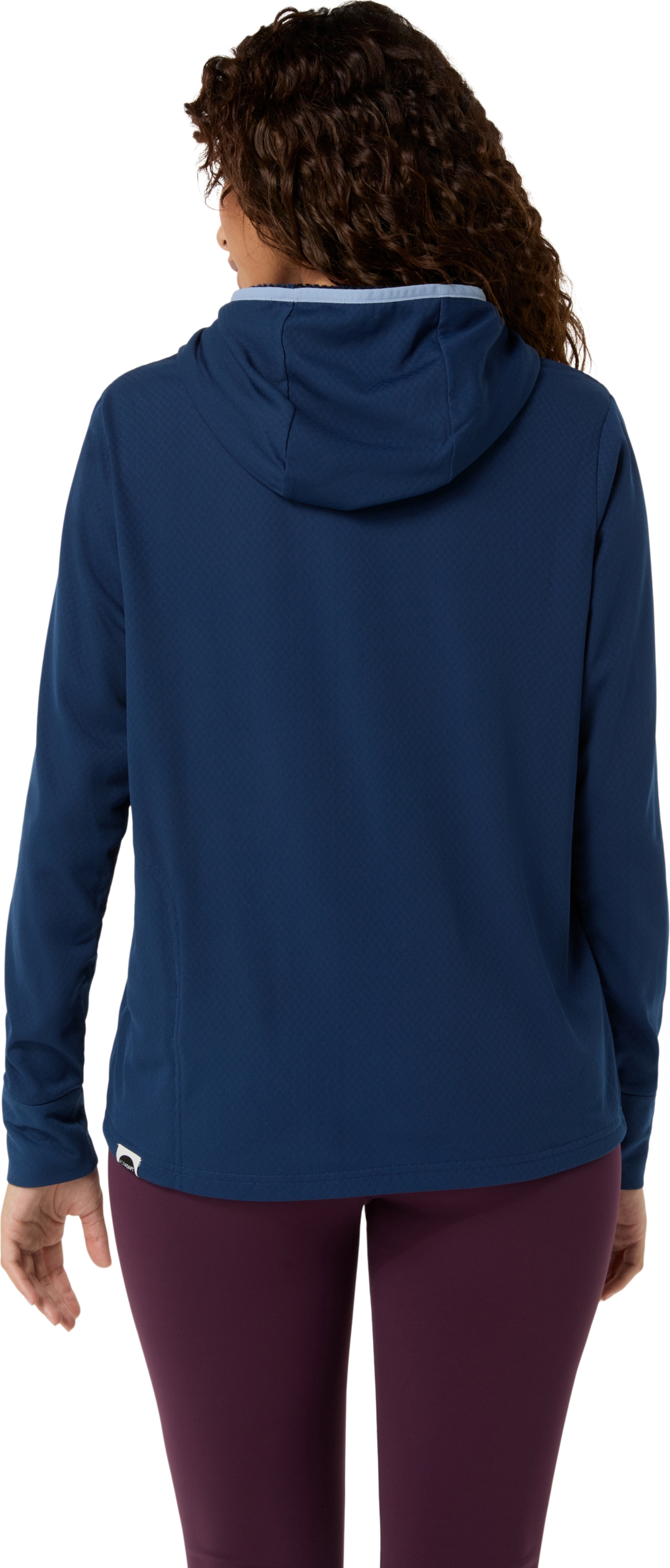 Женское худи ASICS Actiadapt Packable Long Sleeve, цвет: Синий — фото 2