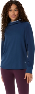 ACTIADAPT PACKABLE LONG SLEEVE HOODIE, Independence Blue 1
