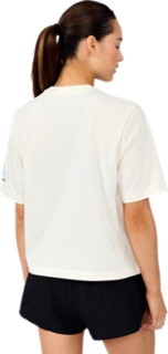 SM26 EMBROIDERY RELAXED TEE - RUN SYD OUTLINE, Cream 2