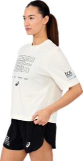 SM26 EMBROIDERY RELAXED TEE - RUN SYD OUTLINE, Cream 3