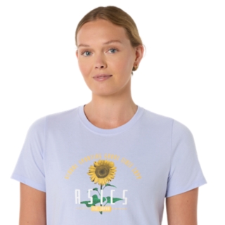 WOMEN'S ASICS GSG 77 SUNFLOWER TEE, Image 4 of 6