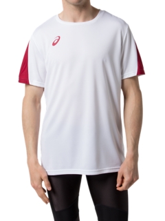 早稲田 カレッジ チームtシャツ Hs Wホワイト メンズ Tシャツ ポロシャツ Asics