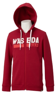 早稲田 カレッジ スウェットフーディ Wエンジ メンズ トレーナー スウェット Asics