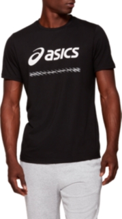 asics black t shirt