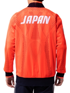 Podium Jacket Joc Emblem オリンピック日本代表選手団エンブレム Sunrise Red メンズ トレーニング ジャージ Asics