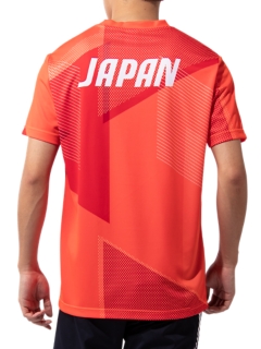 Tシャツ Jocエンブレム オリンピック日本代表選手団エンブレム サンライズレッド メンズ Tシャツ ポロシャツ Asics