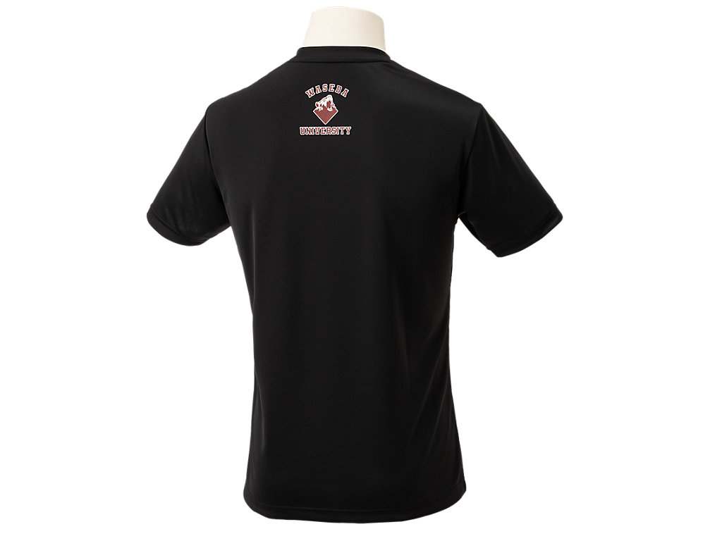 早稲田 バックロゴTシャツ | Wブラック | メンズ Tシャツ・ポロシャツ【ASICS公式通販】 早稲田 バックロゴTシャツ | Wブラック | メンズ Tシャツ・ポロシャツ【ASICS公式通販】