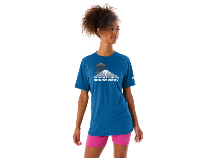 UNISEX ASICS SMSB JOURNEY TEE | Unisex | Lake Drive Heather