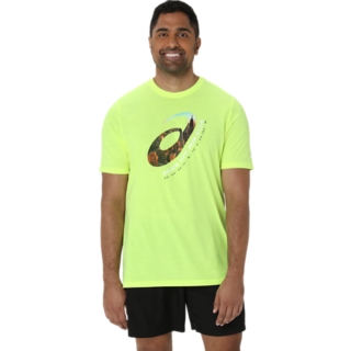 UNISEX UNISEX ASICS NYC RUN CLUB 2.0 CREW Safety Yellow Unisex