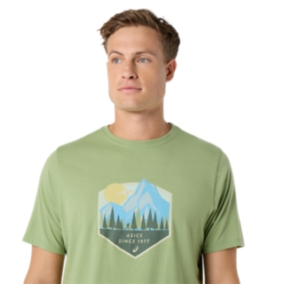 UNISEX ASICS TRAIL TEE, Matsuba Green 3
